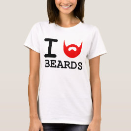 Camiseta Eu amo barbas