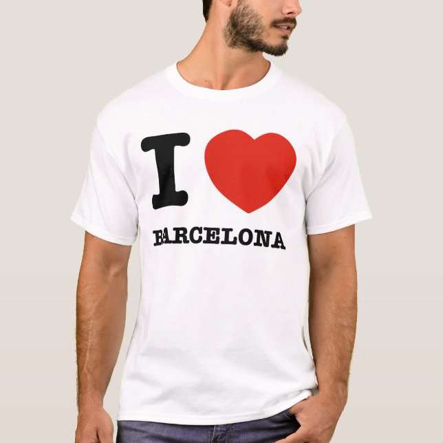 Camiseta Eu amo Barcelona (Frente)