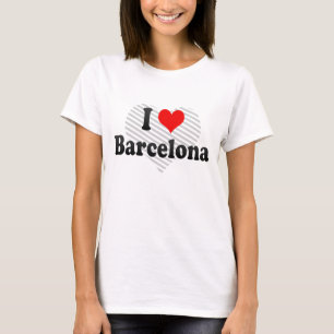 Camiseta Eu amo Barcelona, espanha