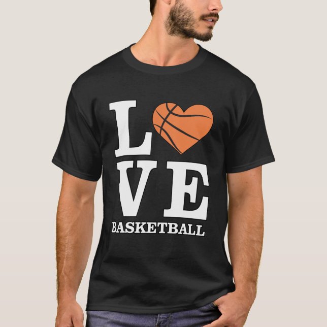 Camiseta Eu Amo Basquetebol (Frente)