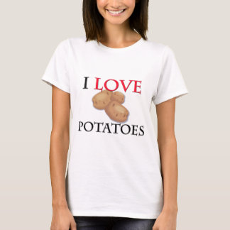 Camiseta Eu amo batatas