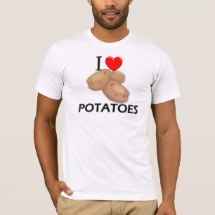 Camiseta Eu amo batatas