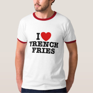 Camiseta Eu amo batatas fritas