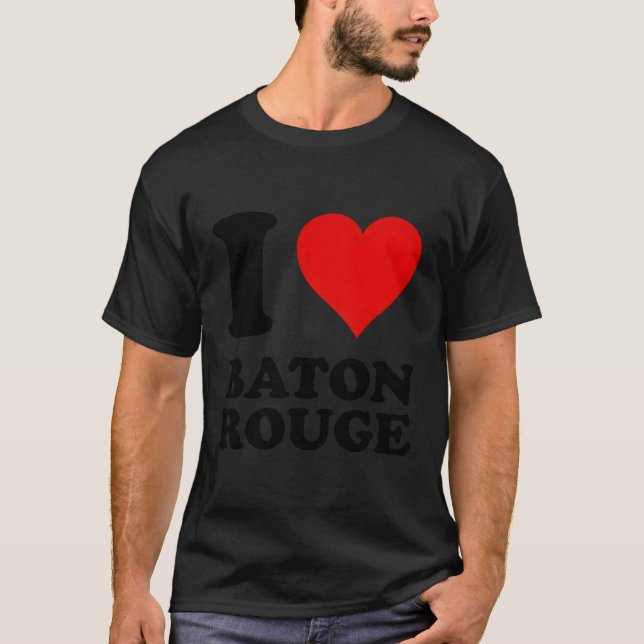Camiseta Eu Amo Baton Rouge (Frente)