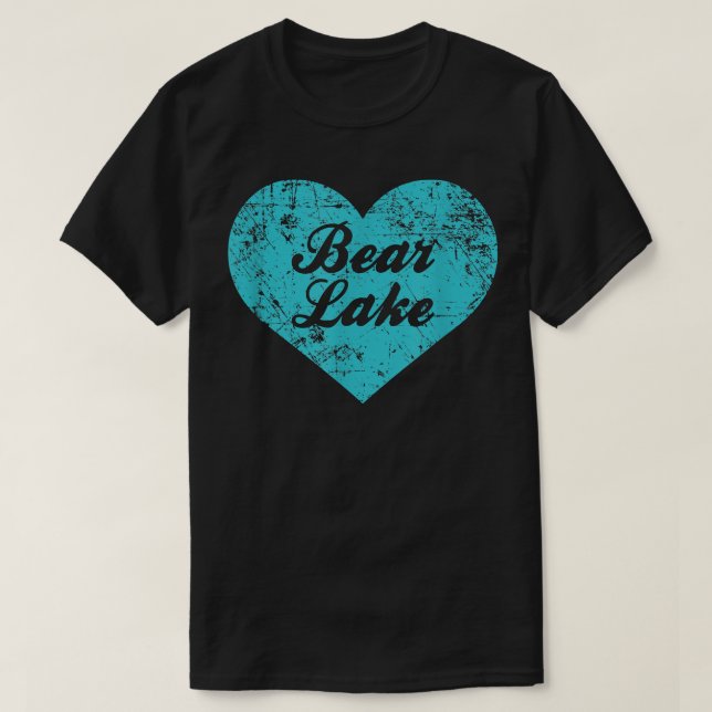 Camiseta Eu Amo Bear Lake, Utah Camping Gift (Frente do Design)