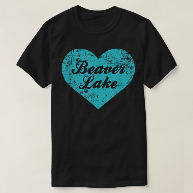 Camiseta Eu Amo Beaver Lake , Presente de Acampamento no Ar (Frente do Design)