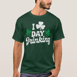 Camiseta Eu Amo Bebendo Durante o Dia Funny Dia de São Patr