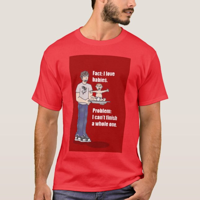 Camiseta Eu amo bebês… (Frente)