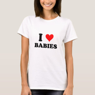 Camiseta Eu amo bebês