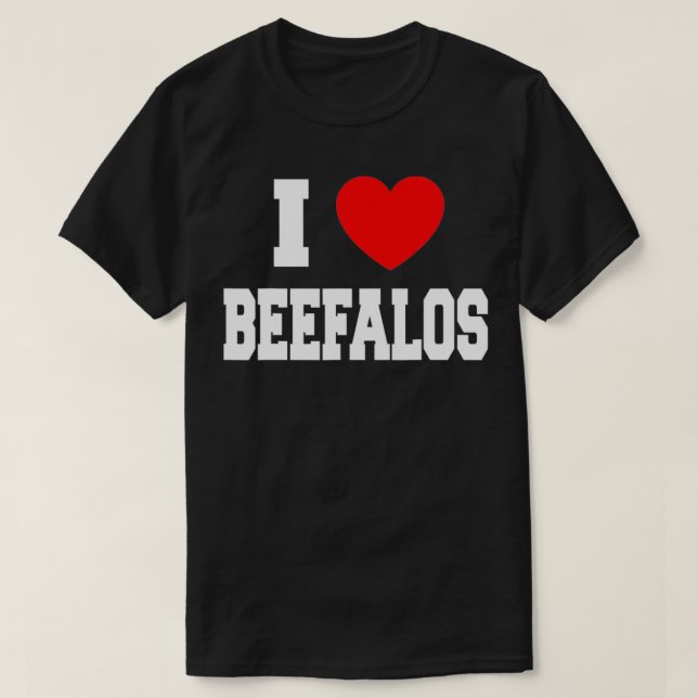 Camiseta Eu Amo Beefalos (Frente do Design)