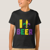 Eu Amo Beer Jester Hat Equipe De Bebendo Mardi Gra
