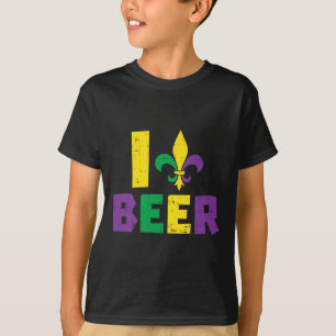 Camiseta Eu Amo Beer Jester Hat Equipe De Bebendo Mardi Gra