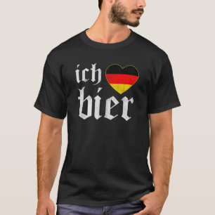 Camiseta Eu Amo Beer Oktoberfest Prost German Beer Bebendo