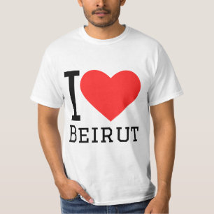 Camiseta Eu amo Beirute