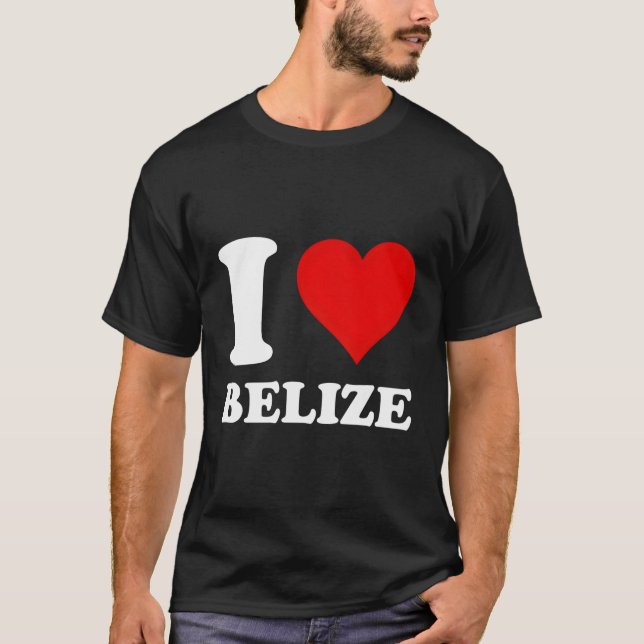 Camiseta Eu Amo Belize (Frente)
