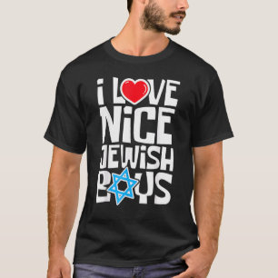 Camiseta Eu Amo Belos Rapazes Judeus Judeus Hebreus Israeli
