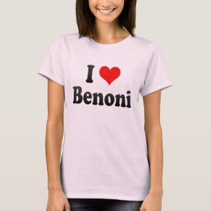 Camiseta Eu amo Benoni, África do Sul
