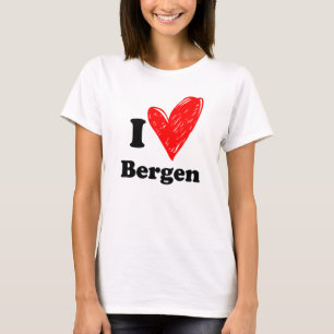 Camiseta Eu amo Bergen