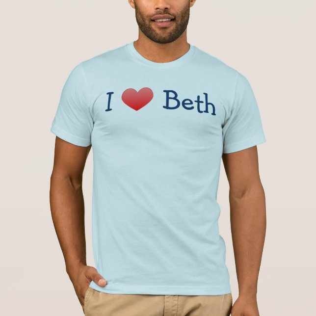 CAMISETA EU AMO BETH (Frente)