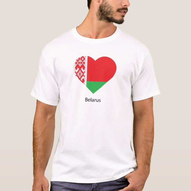 Camiseta Eu Amo Bielorrússia (Frente)