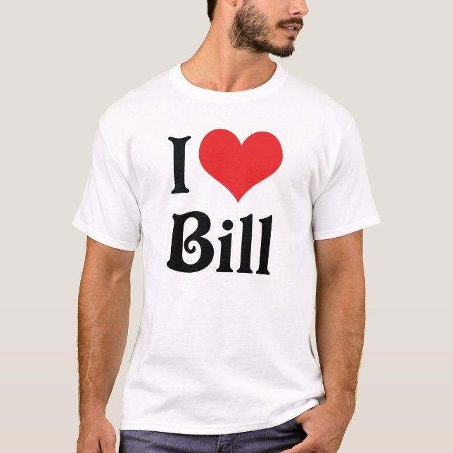 Camiseta Eu Amo Bill (Frente)