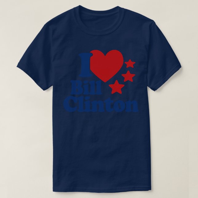 Camiseta Eu Amo Bill Clinton (Frente do Design)