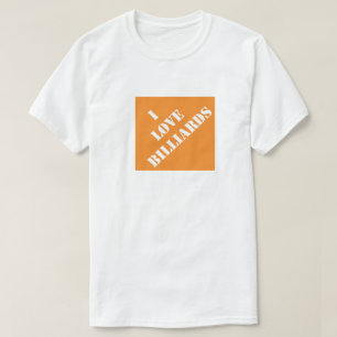 Camiseta Eu Amo Billiard Pai Engraçado Dia de os pais Humo