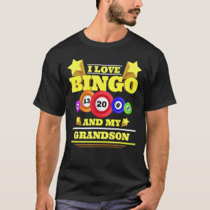 Camiseta Eu Amo Bingo E Meu Avô Casino Jogo Lotte
