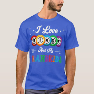 Camiseta Eu Amo Bingo E Meus Netos Engraçados Jogo Bingo Gr