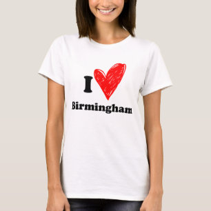 Camiseta Eu amo Birmingham