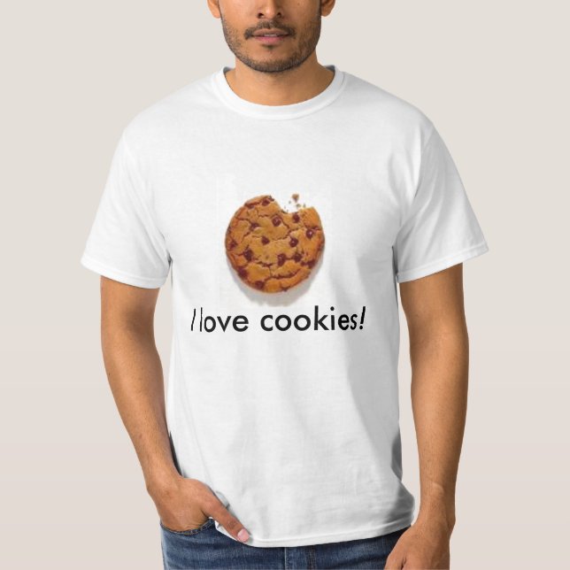 Camiseta Eu amo biscoitos! (Frente)