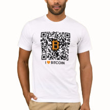 Eu amo Bitcoin - faça seu próprio t-shirt de