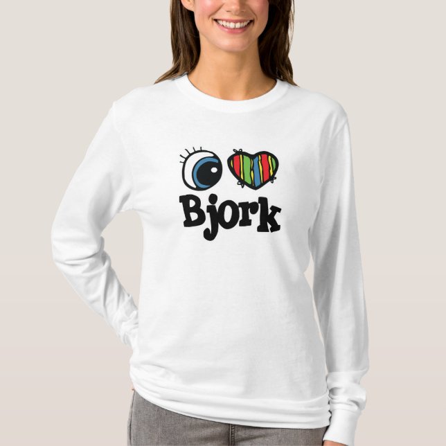 Camiseta Eu Amo Bjork (Frente)