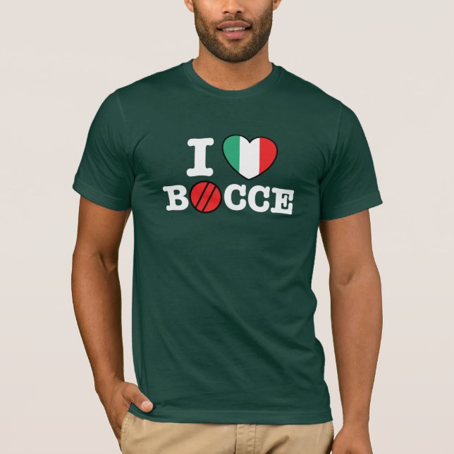 Camiseta Eu Amo Bocce (Frente)