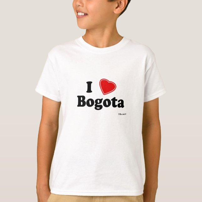 Camiseta Eu amo Bogotá (Frente)