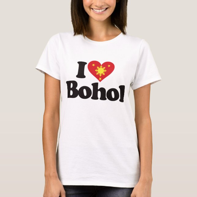 Camiseta Eu amo Bohol (Frente)