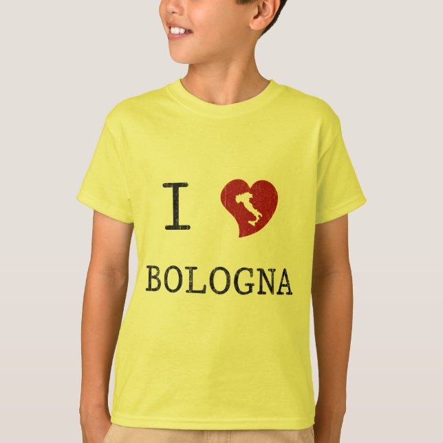 Camiseta Eu Amo Bolonha (Frente)