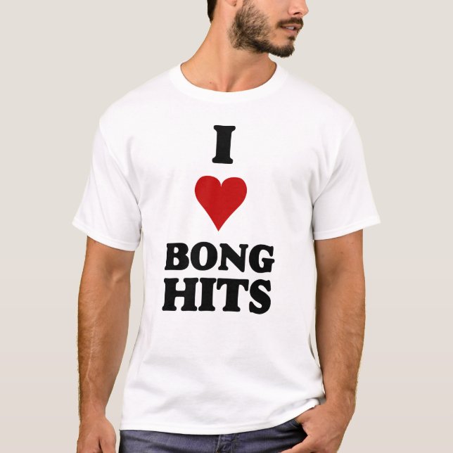 Camiseta Eu amo Bong batidas (Frente)