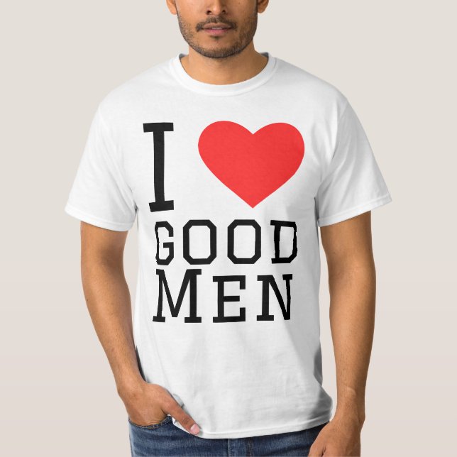 Camiseta Eu amo bons homens (Frente)