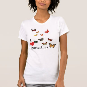 Camiseta Eu amo borboletas