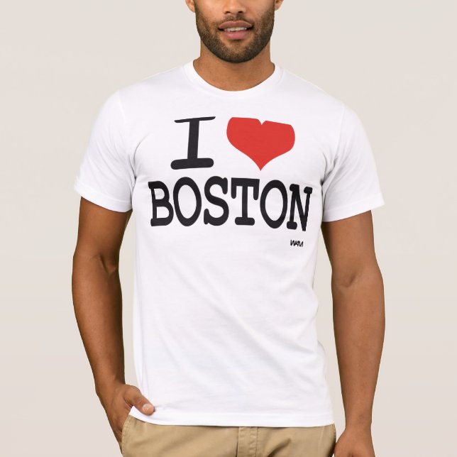 Camiseta Eu amo Boston (Frente)