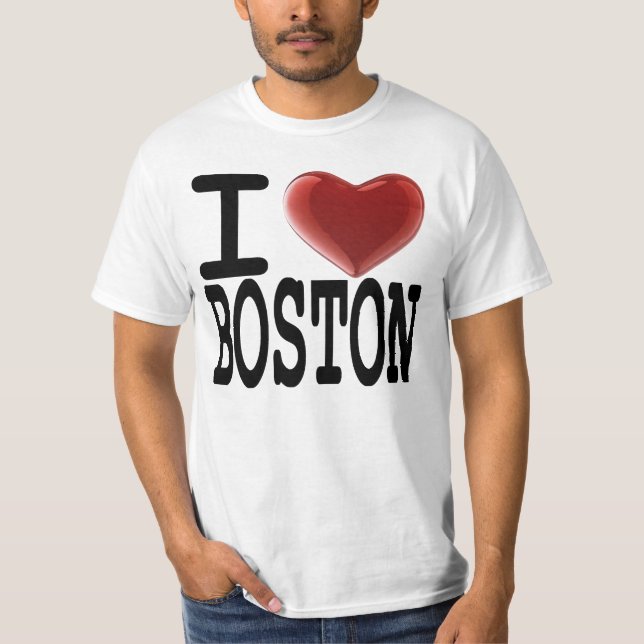 Camiseta Eu amo BOSTON (Frente)