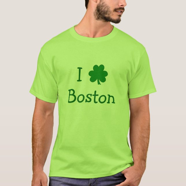 Camiseta Eu Amo Boston (Frente)
