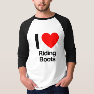Camiseta eu amo botas de equitação