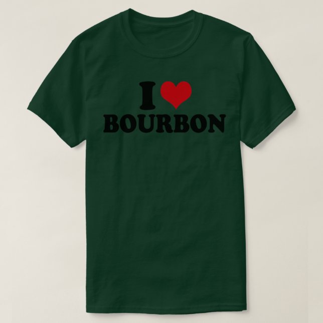 Camiseta Eu Amo Bourbon (Frente do Design)