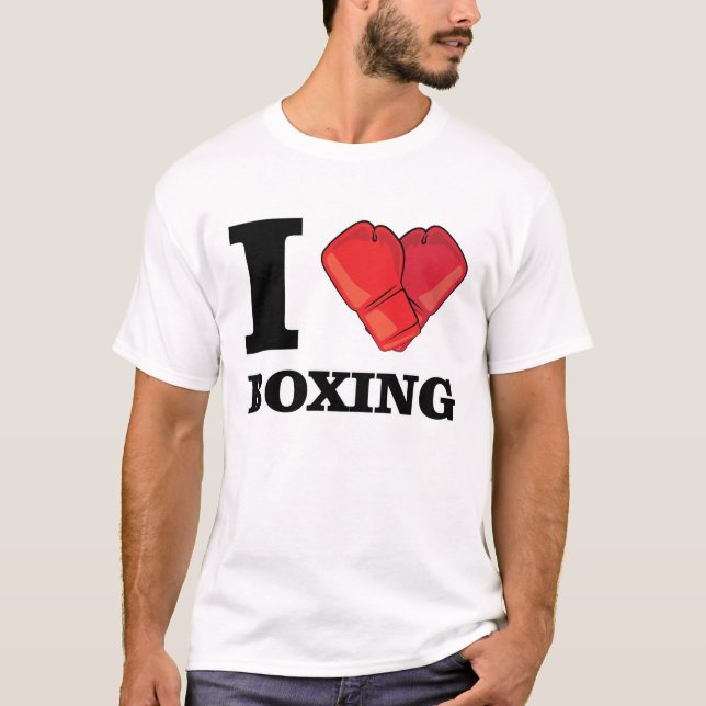 Camiseta Eu Amo Boxe (Frente)