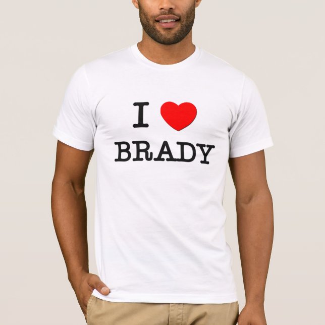 Camiseta Eu amo Brady (Frente)