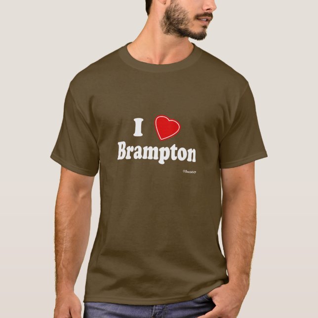 Camiseta Eu amo Brampton (Frente)