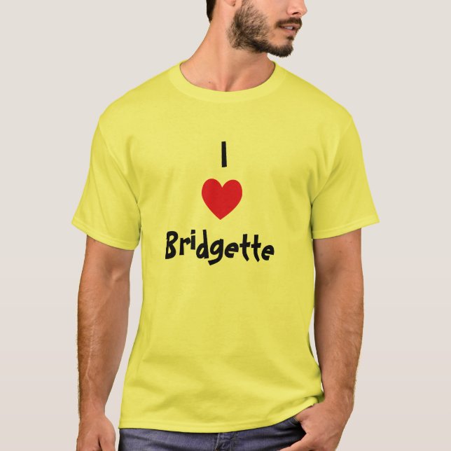 Camiseta Eu amo Bridgette (Frente)