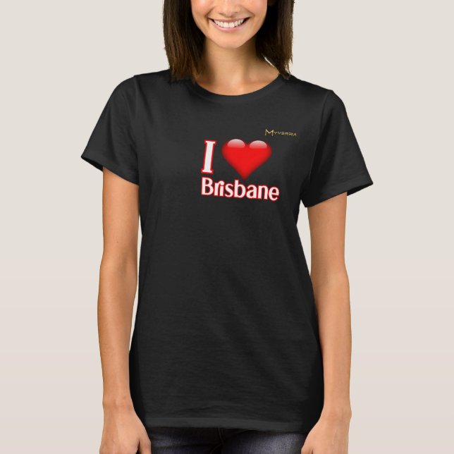 Camiseta Eu Amo Brisbane (Frente)